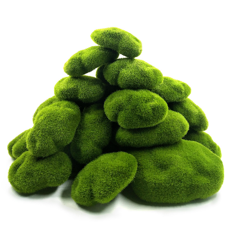 Home Decor Za - Verde grama artificial espuma musgo plantas