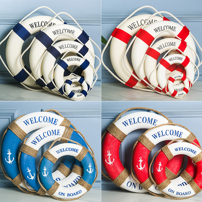 Home Decor Za - Nautical Life Ring Bóia Bem-vindo a