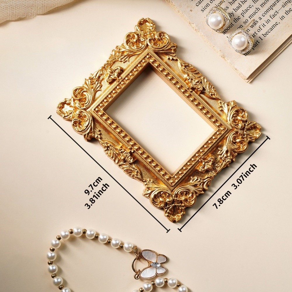 Moldura Vintage Dourada DIY pa - Bamboo Photo Frame avaliação e preço
