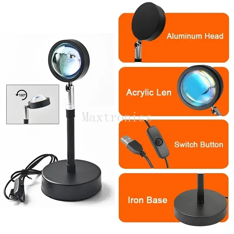 Lâmpada led pôr do sol tuya bl - Home Decor Free App avaliação e preço