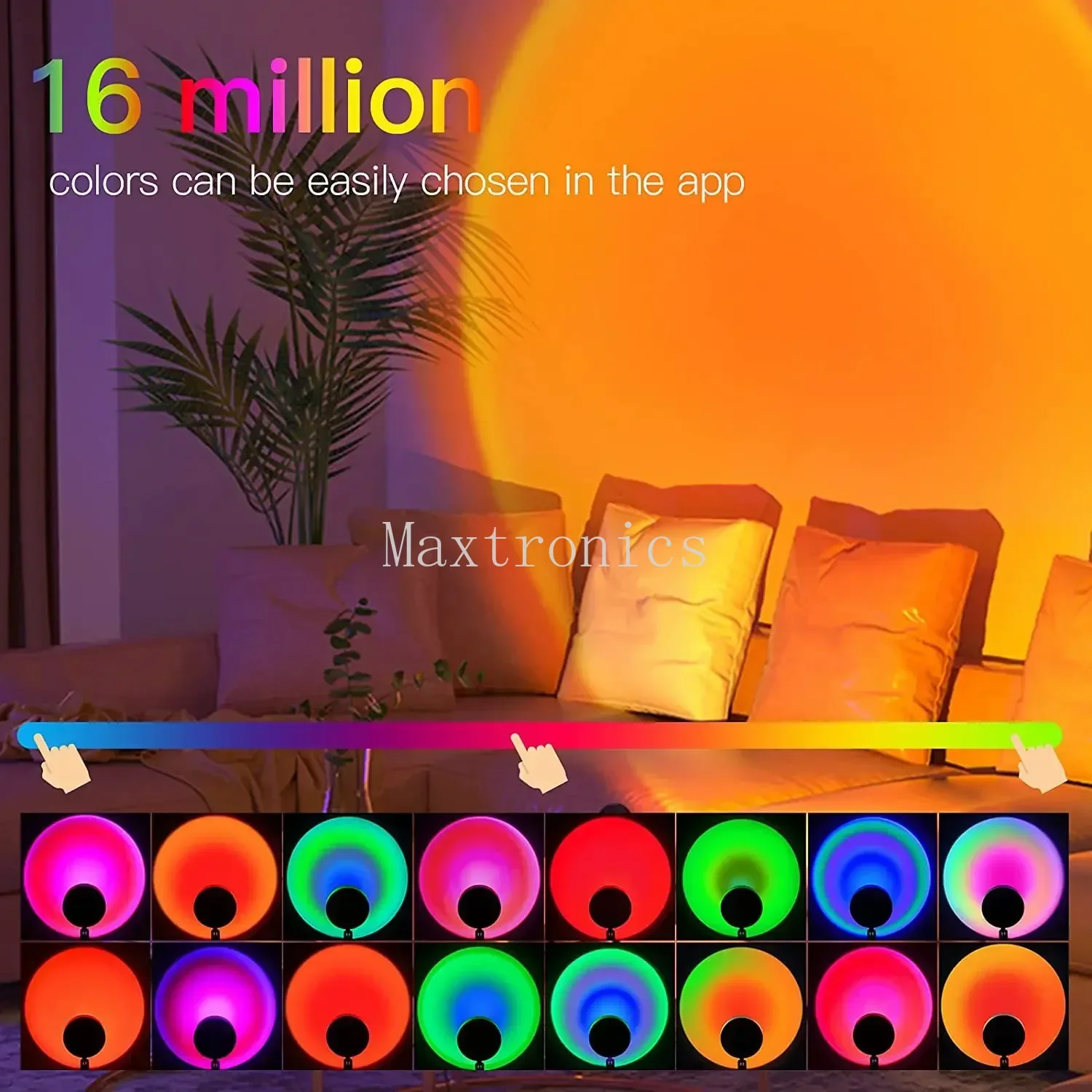Lâmpada led pôr do sol tuya bl - Home Decor Free App avaliação e preço