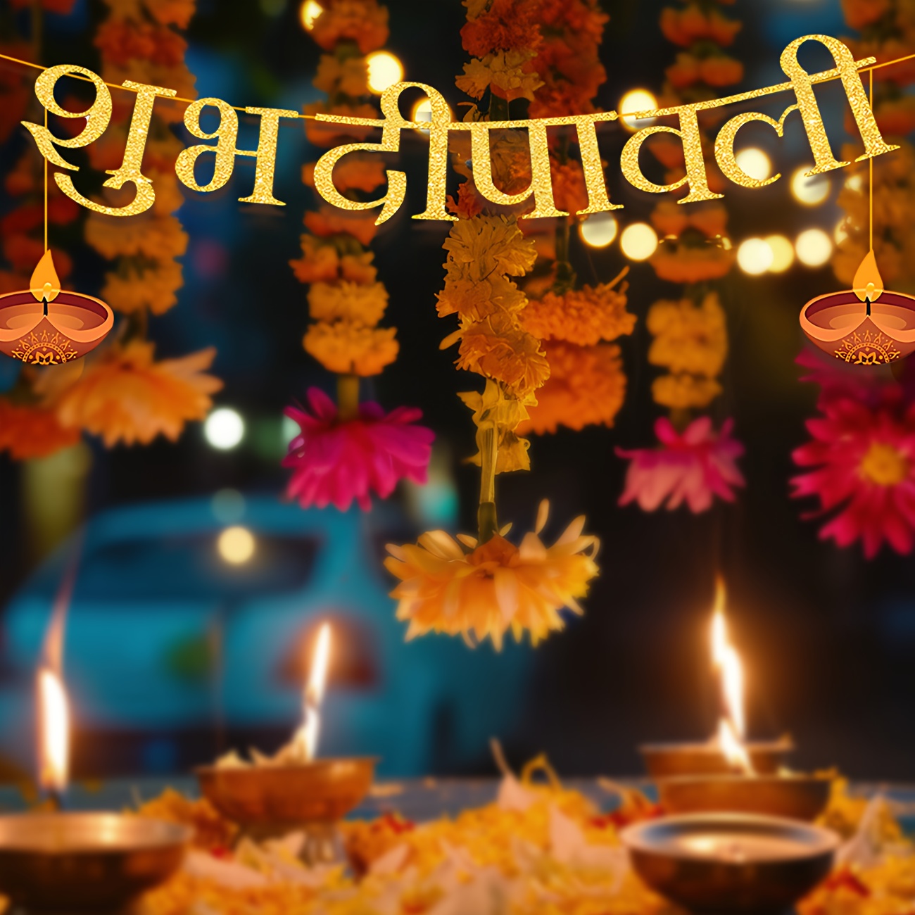 Diwali decorações de festa fel - Home Decor Indonesia avaliação e preço